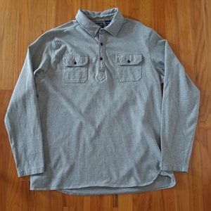 Chaps Double Pocket Gray Shirt - Size XL